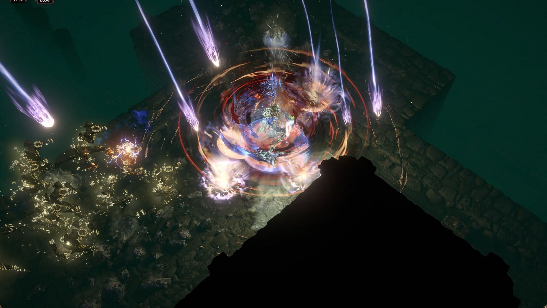 Cyclone activating Starcaller Unique in Path of Exile 3.26 (Image via Grinding Gear Games)
